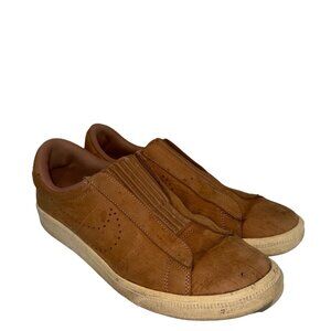 Nike Women Sneakers Sz 9 Tennis Classic Ease 80s-Vibe Retro Brown Slip-On Preppy